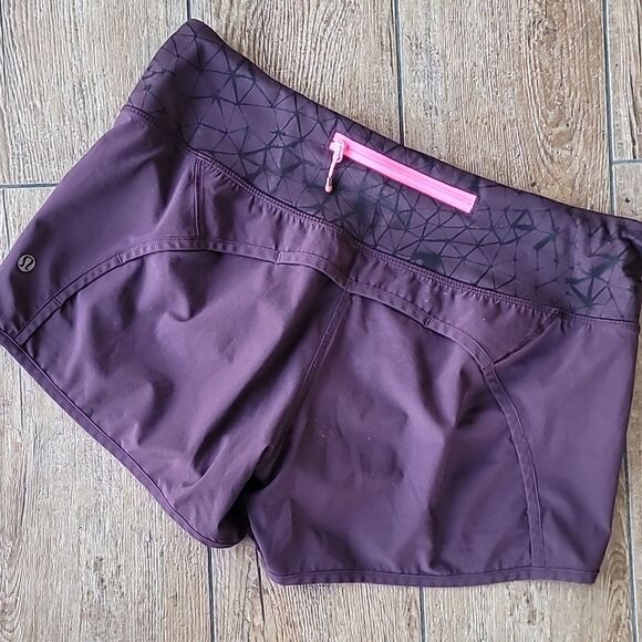 Lululemon Run Times Eggplant Purple Black Size 6 - Picture 3 of 4